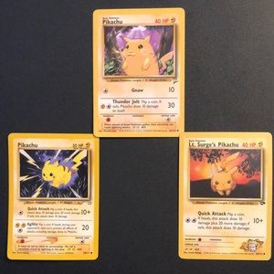 Pokémon Cards - Assorted VINTAGE Pikachu’s